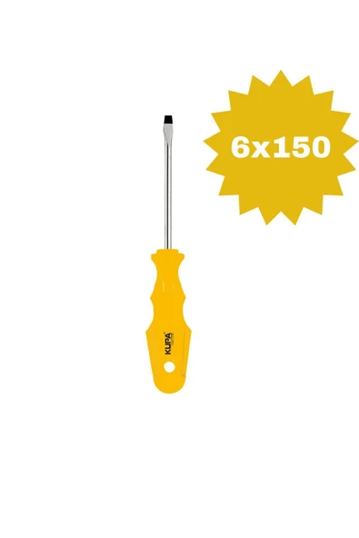 Kupa Düz Tornavida 6X150