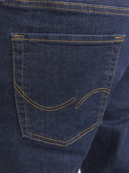 JACK JONES Glenn Model Erkek Dar Kesim Kot Pantolon 12259062 - Resim 8