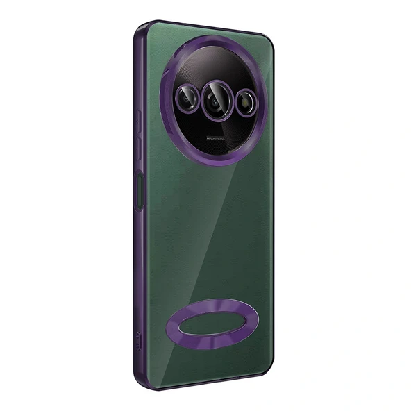 Xiaomi Redmi A3 4G 2024 Kılıf Kamera Korumalı Logo Gösteren Omega Kapak - Resim 8