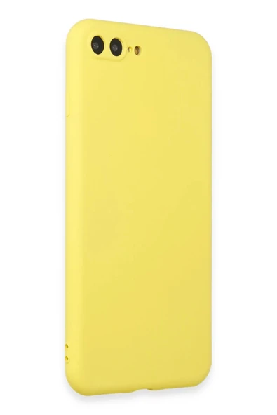 Litae Trend BFS  iPhone 7 Plus Kılıf First Silikon - Sarı - Resim 2