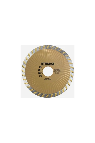 Rtr Ret115 Turbo Kanallı Elmas Testere 115 x 22mm