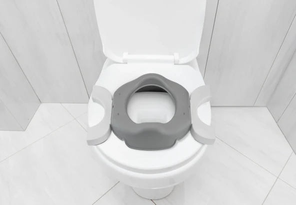 Babyjem Portatif Katlanabilir Lazımlık Soft Gri New Color - 3