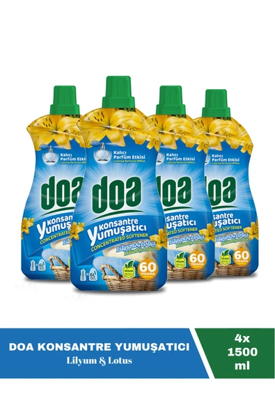 Doa Konsantre Yumuşatıcı Lilyum & Lotus 1500 ML X4 Adet ürün görseli 1