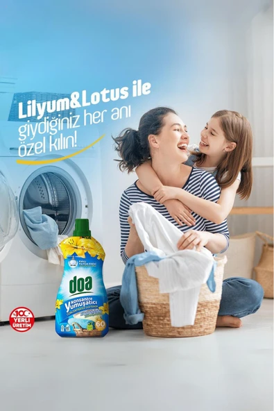 Doa Konsantre Yumuşatıcı Lilyum & Lotus 1500 ML X4 Adet - Resim 3