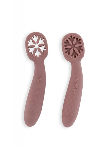 Babyjem Silikon İkili İlk Kaşığım Latte ürün görseli 1