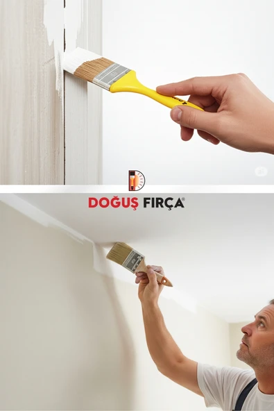 Doğuş Kestirme Fırça No:3 - Hobi Amaçlı Uygulamalar ve Profesyoneller İçin Boya Fırçası - 3