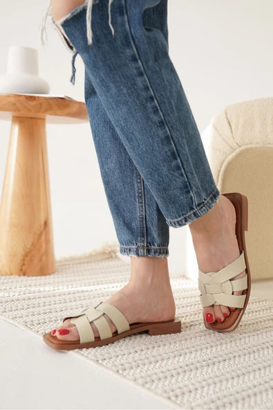 Marlen Bej Hakiki Deri Terlik - Resim 8