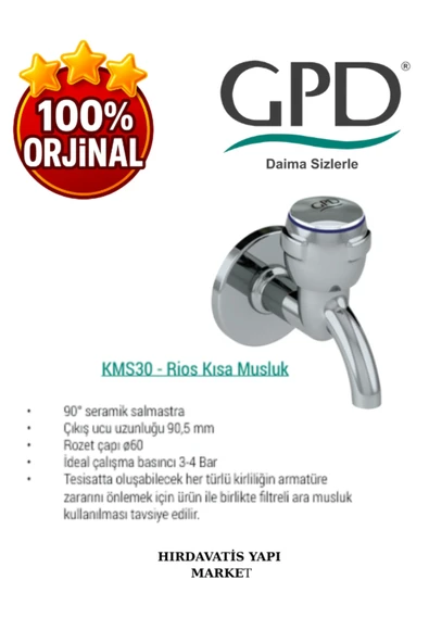 GPD KMS30 Kısa Musluk - 4