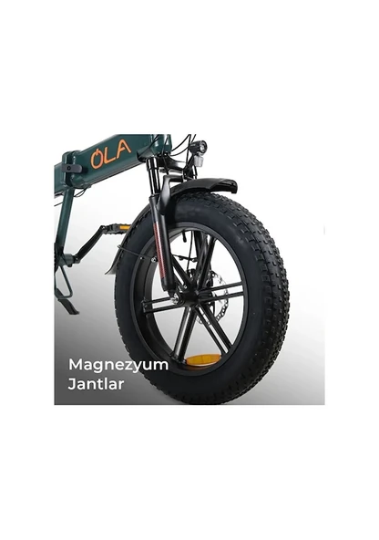 OLA EFD3 Gizli Bataryalı Katlanabilir FATBİKE Elektrikli Bisiklet - Resim 3