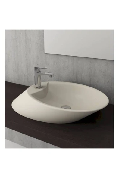 Vessel Batarya Banklı Çanak Lavabo 72 Cm Mat Yasemin 1021-007-0126