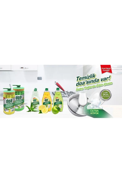 Doa Sıvı Bulaşık Det. Süngerli Elma Kokulu 1000 ml - Resim 2