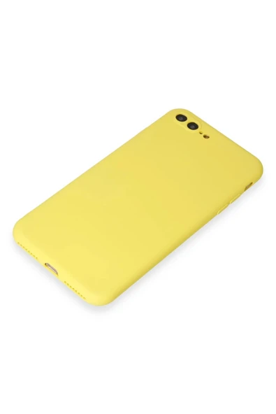 Litae Trend BFS  iPhone 7 Plus Kılıf First Silikon - Sarı - Resim 4