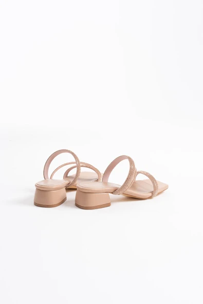 Tanya Nude Kadın Taşlı Terlik - Resim 3