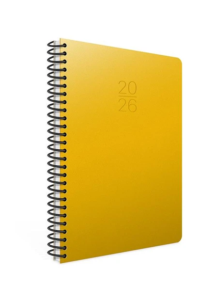 Gıpta 2026 Spiralli Haftalık Ajanda 20x28 cm 422-SEK Sarı ürün görseli 1