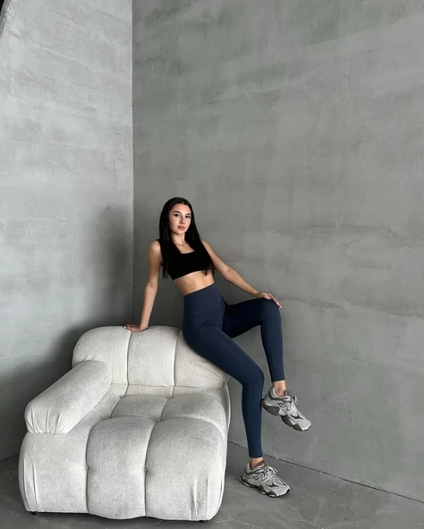 Kadın Yüksel Bel Korse Detay Toparlayıcı Tayt - Resim 7