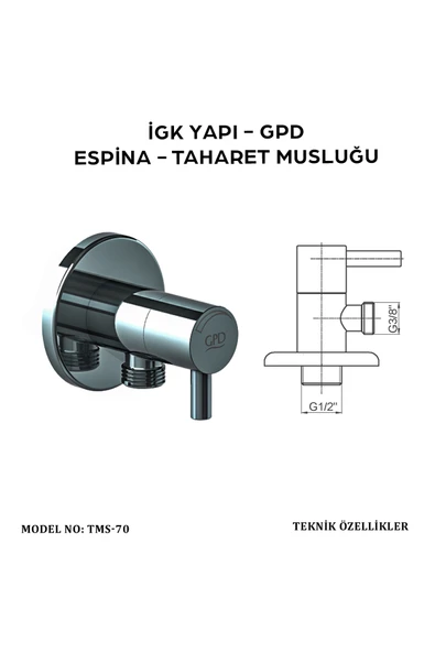 GPD Tms70 Espina Taharet Musluğu - 2