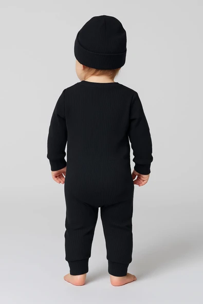 Unisex 3'Lü Kaşkorse Bebe Takım - Resim 9