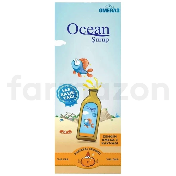 Ocean Omega 3 Portakallı Balık Yağı Şurubu 150 Ml ürün görseli 1