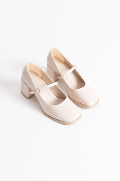 Blown Bej Rugan Kadın Topuklu Ayakkabı - Resim 2