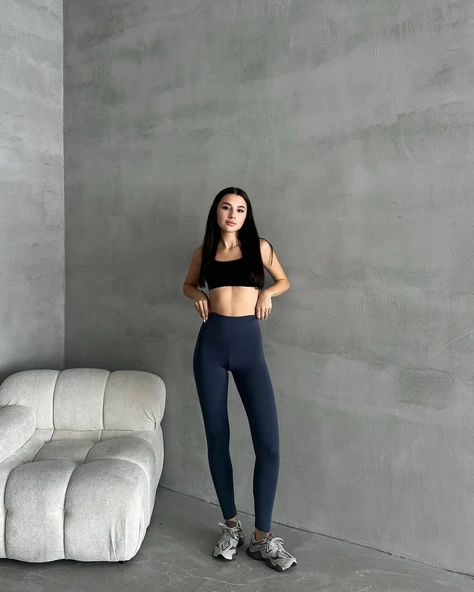 Kadın Yüksel Bel Korse Detay Toparlayıcı Tayt - Resim 9