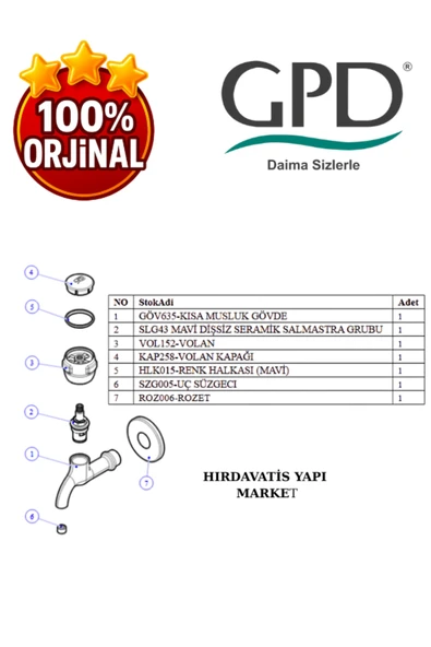 GPD KMS30 Kısa Musluk - 5