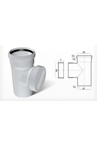FIRAT BORU Pvc Temizleme Te Çap:110