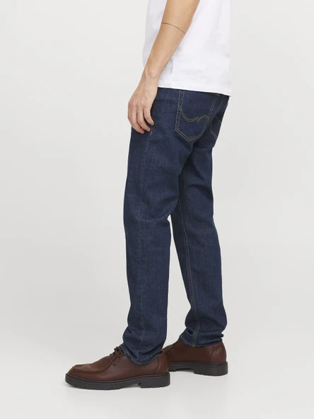 JACK JONES Glenn Model Erkek Dar Kesim Kot Pantolon 12259062 - Resim 7