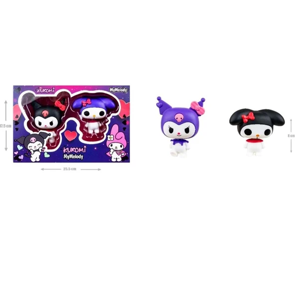 My Melody 2'li Kuromi Figür Set - Resim 2