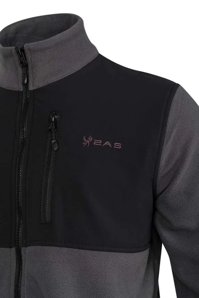 2AS Cliff Erkek Parçalı İnce Polar Sweatshirt Antrasit - 2