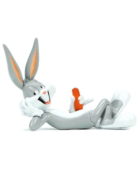 Looney Tunes Bugs Bunny ve 1957 Chevrolet Corvette 1:24 Die Cast Araç ve Figür 32390 - Resim 4