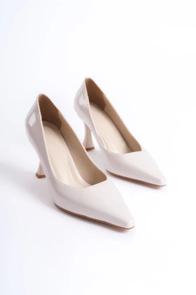 Cordelia Kadın Bej Rugan Stiletto - Resim 8