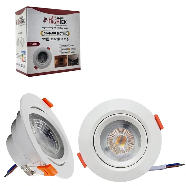 Hıghtek Ht 0659 5watt 6500k Sıngapur Spot Led