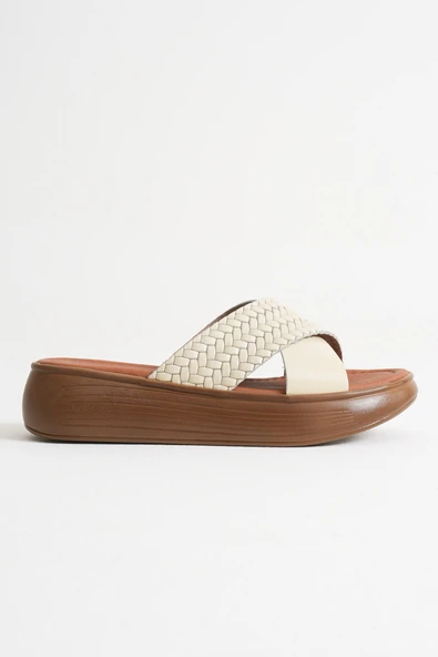 Fayn Bej Hakiki Deri Terlik - Resim 7