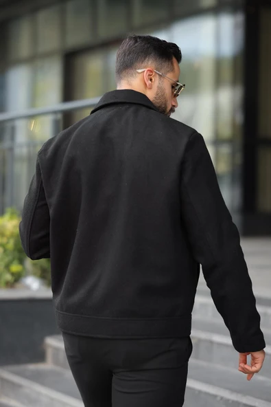 Claassics Men Erkek Oversize Kısa Kaşe Kaban Ceket - 7435 - 8