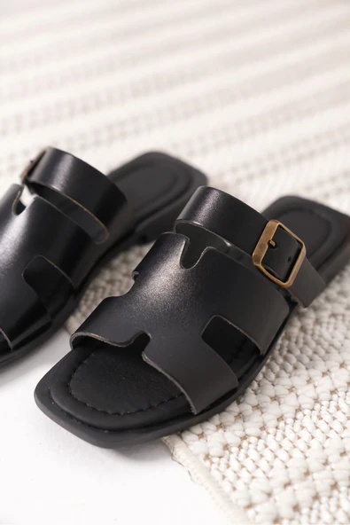 Garcia Siyah Hakiki Deri Terlik - Resim 8