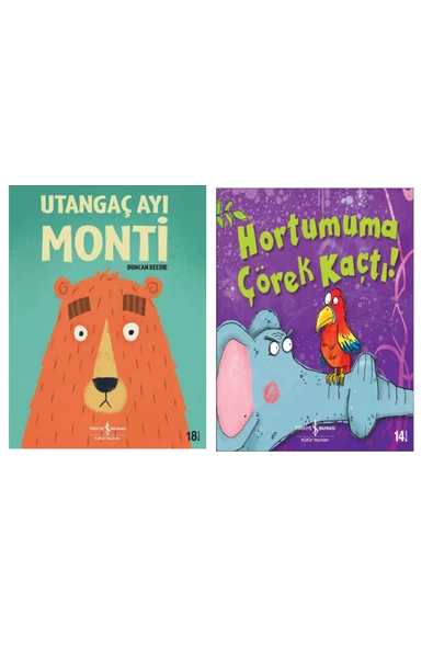 3-6 Yaş Hikaye Seti / 2 Kitap / Utangaç Ayı Monti ve Hortumuma Çörek Kaçtı ürün görseli