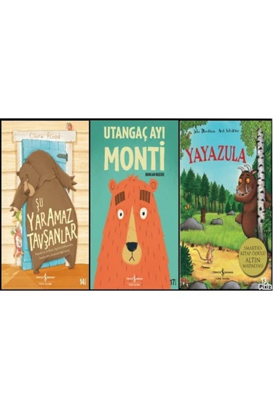 Utangaç Ayı Monti + Şu Yaramaz Tavşanlar + Yayazula ürün görseli