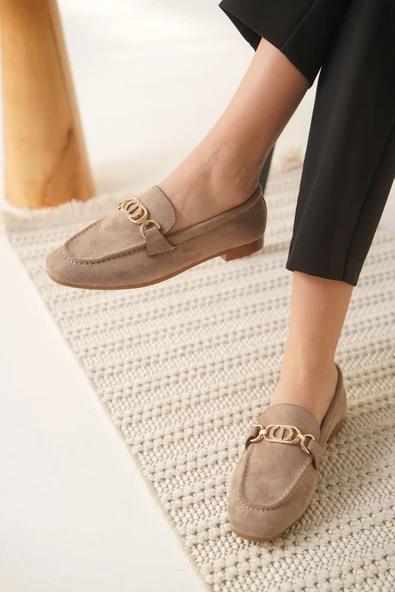 Hera Kadın Süet Vizon Günlük Ayakkabı - Resim 10