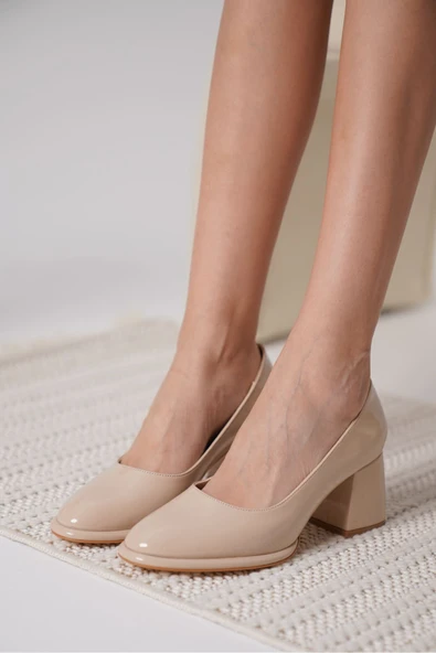 Candie Nude Rugan Kadın Stiletto - Resim 6