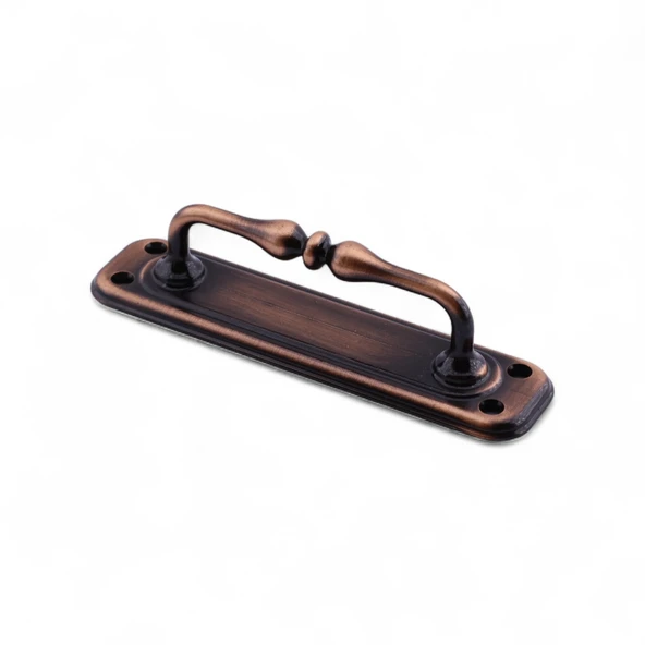 Metal Kapı Çekme Kolu 14.5 cm Tutamağı Kulp Kulpları Dolap Mobilya Dolap Çekmece Antik Bakır - Resim 4