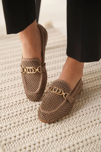 Sally Kadın Süet Vizon Günlük Ayakkabı - Resim 8