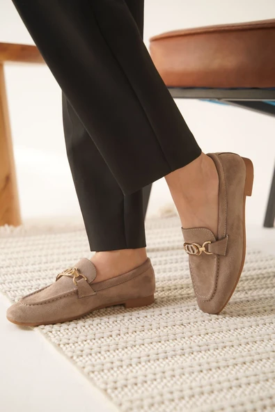 Hera Kadın Süet Vizon Günlük Ayakkabı - Resim 12