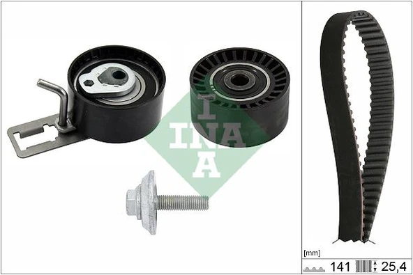 INA 530057810 EKSANTRİK GERGİ KİTİ 141 DİŞ P207--P208-P301-P308-P508-P2008-P3008-P5008 08> PARTNER-BERLINGO-RIFT ER-JUMPY-C5-C4-DS4-C3-DS3-DS5-C-ELYSEE 1.6 HDI DV6C DV6DTED- FOCUS III 1.6 TDCİ 11>COUR ürün görseli 1
