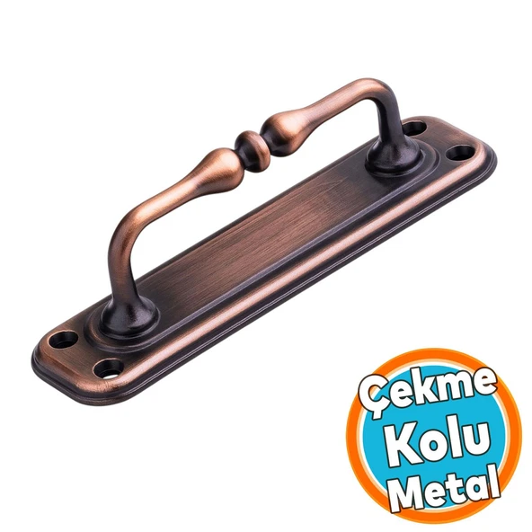 Metal Kapı Çekme Kolu 14.5 cm Tutamağı Kulp Kulpları Dolap Mobilya Dolap Çekmece Antik Bakır ürün görseli