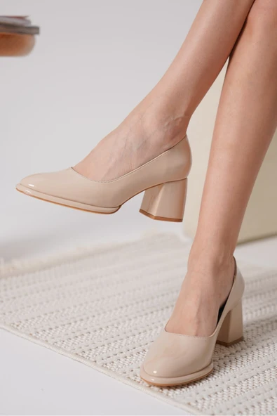 Candie Nude Rugan Kadın Stiletto - Resim 12