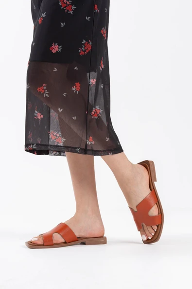 Fergei Kiremit Hakiki Deri Terlik - Resim 9