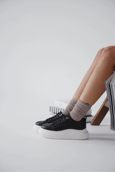 Freya Siyah Kadın Spor Ayakkabı - Resim 4