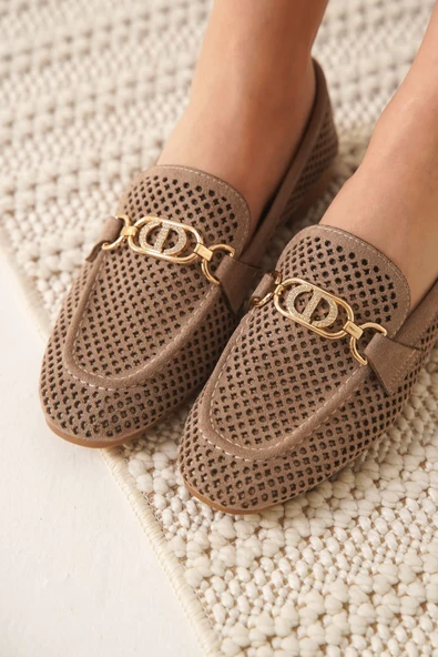 Sally Kadın Süet Vizon Günlük Ayakkabı - Resim 6