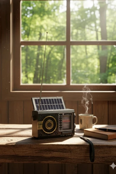 Blackbird Siyah Ktf-1481 Güneş Enerjili Fenerli  Taşınabilir Radyo Usb/Tf Kart Destekli - Kamp Işıklı - 3