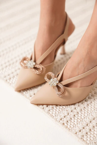 Wines Kadın Nude Topuklu Ayakkabı - Resim 9